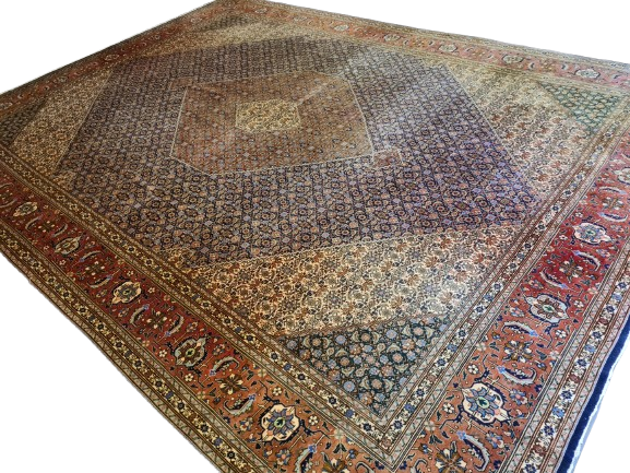 Königlicher Feiner Handgeknüpfter Perser Teppich Tabriz Orientteppich 400x300cm