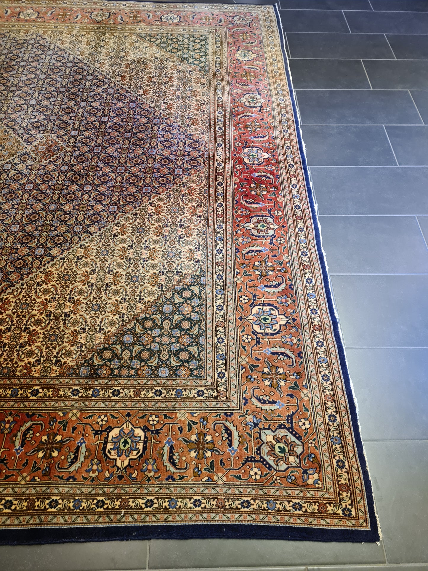 Königlicher Feiner Handgeknüpfter Perser Teppich Tabriz Orientteppich 400x300cm