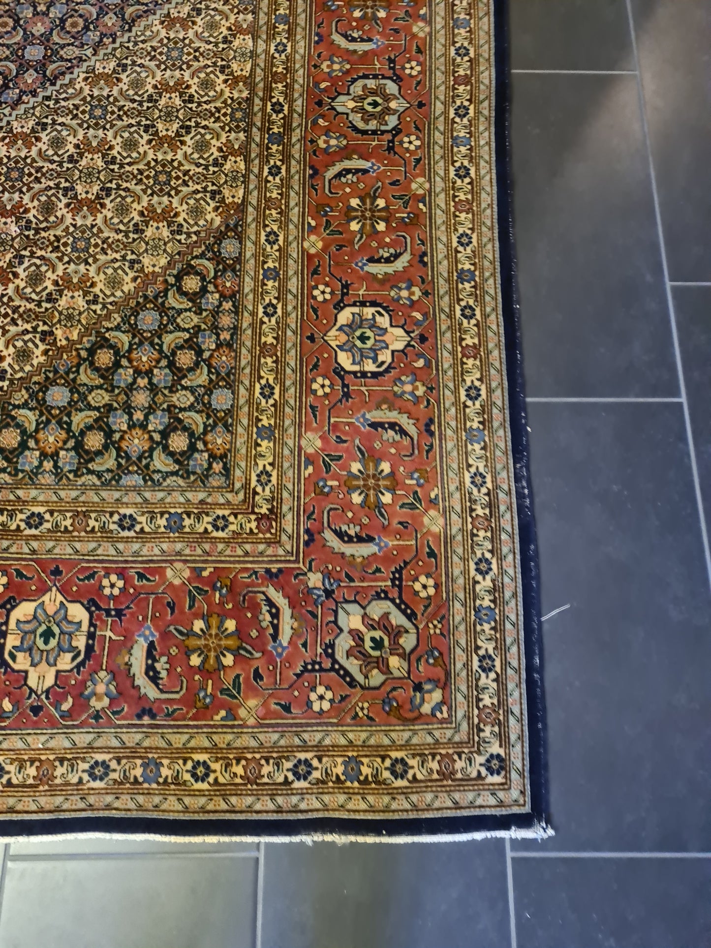 Königlicher Feiner Handgeknüpfter Perser Teppich Tabriz Orientteppich 400x300cm