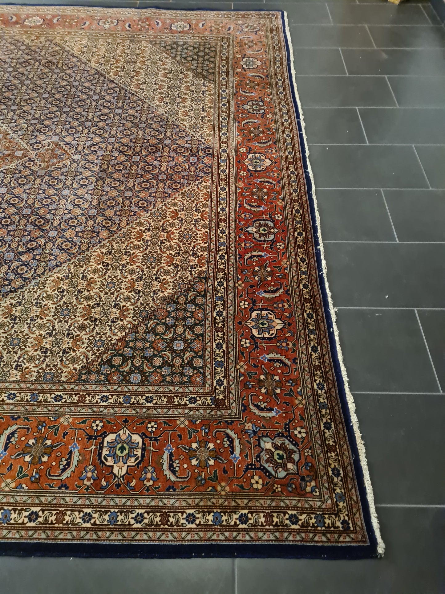 Königlicher Feiner Handgeknüpfter Perser Teppich Tabriz Orientteppich 400x300cm