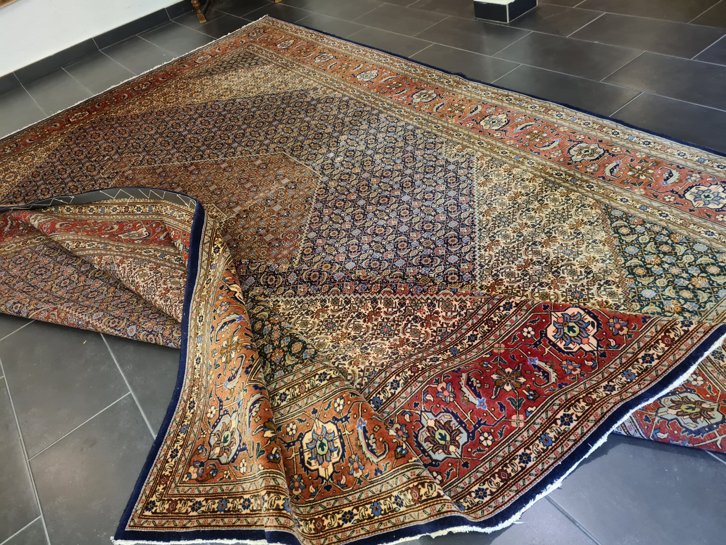 Königlicher Feiner Handgeknüpfter Perser Teppich Tabriz Orientteppich 400x300cm