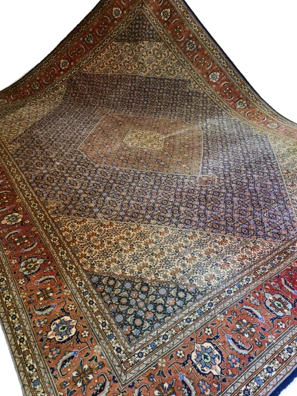 Königlicher Feiner Handgeknüpfter Perser Teppich Tabriz Orientteppich 400x300cm