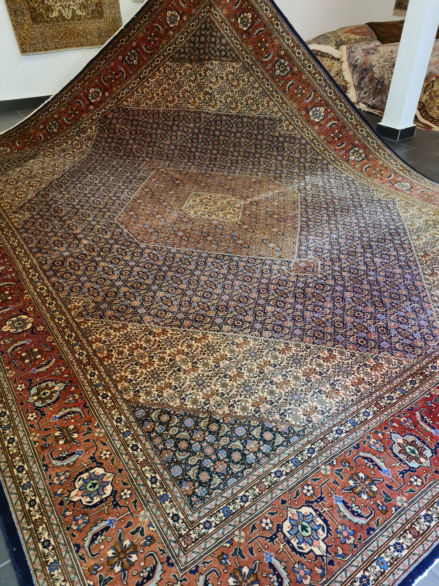 Königlicher Feiner Handgeknüpfter Perser Teppich Tabriz Orientteppich 400x300cm