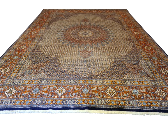 Königlicher Handgeknüpfter Perser Teppich Orientteppich Moud 400x300cm