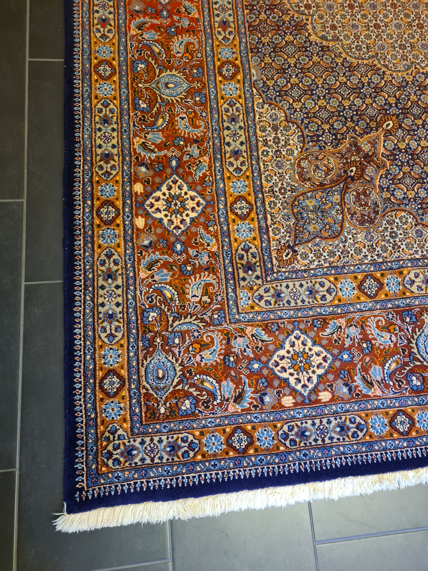 Königlicher Handgeknüpfter Perser Teppich Orientteppich Moud 400x300cm