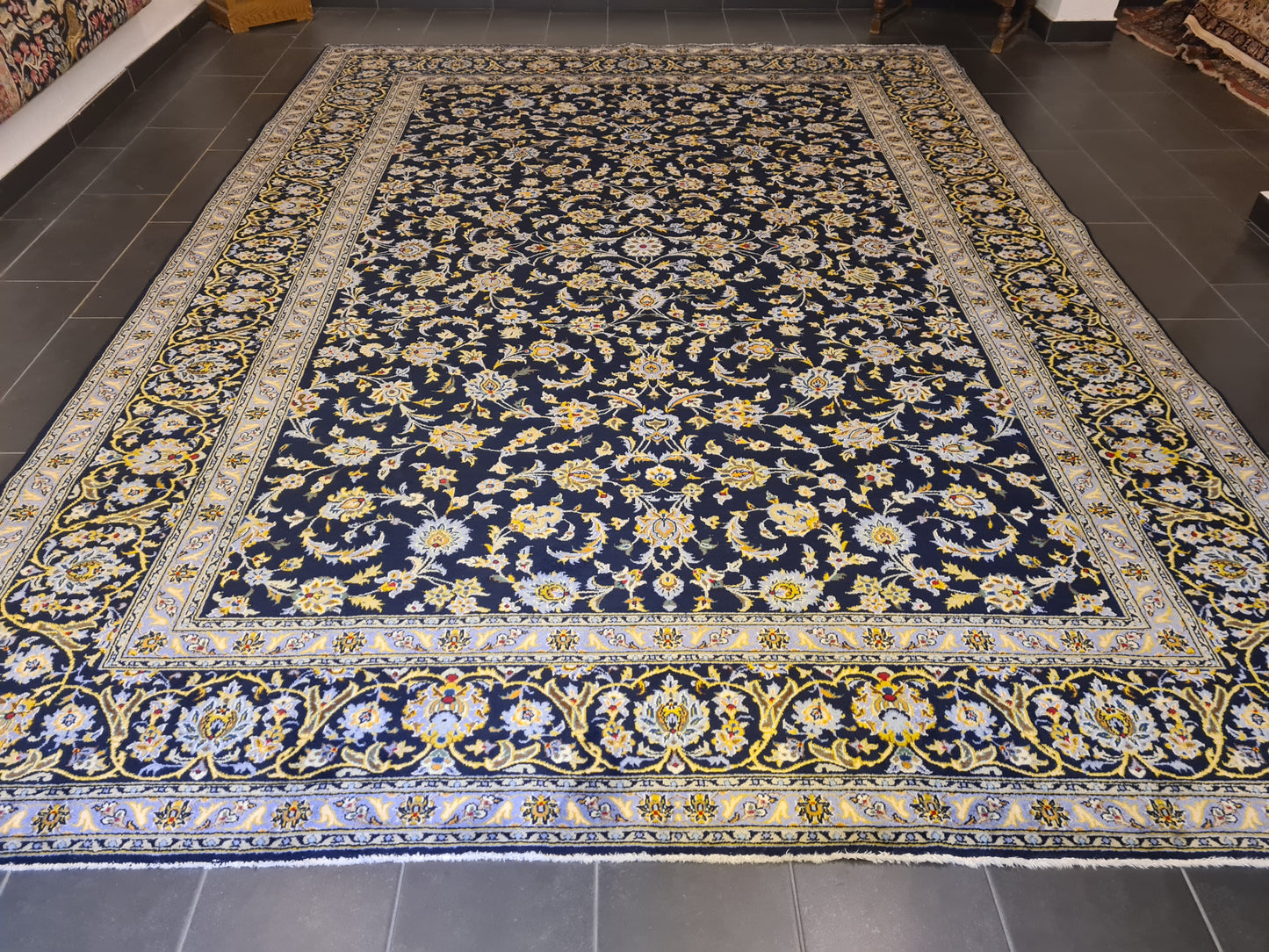 Königlicher Feiner Handgeknüpfter Perser Teppich Orientteppich Keshan400x300cm