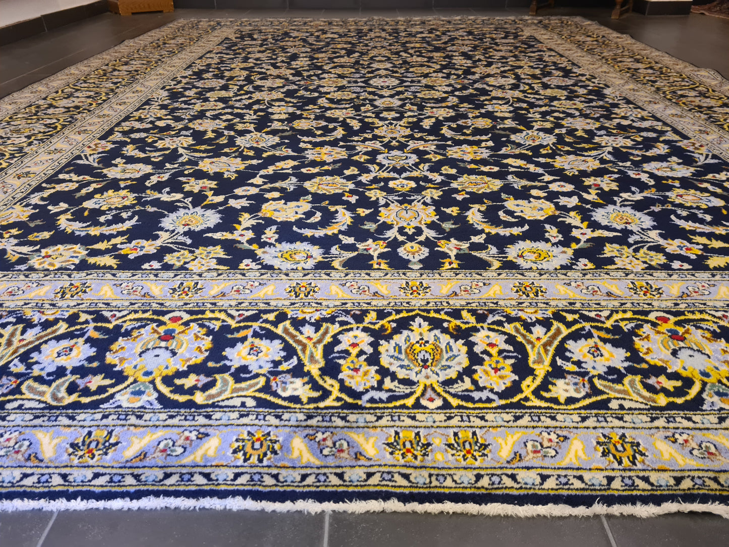 Königlicher Feiner Handgeknüpfter Perser Teppich Orientteppich Keshan400x300cm