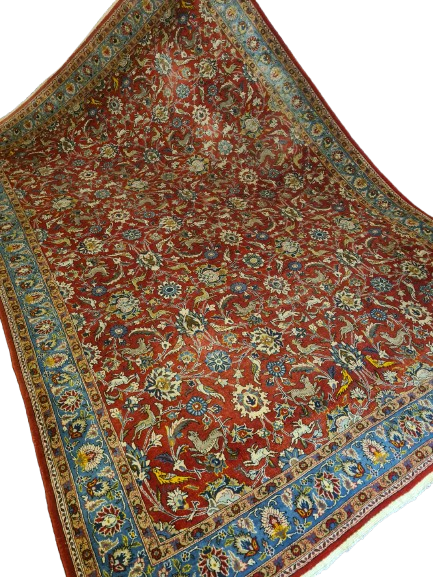 Königlicher Fein Handgeknüpfter Perser Teppich Ghoum Orientteppich 350x240cm