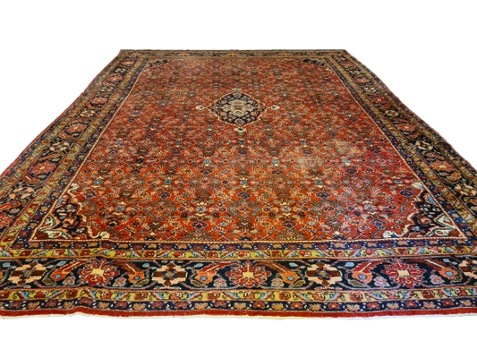 Antiker Handgeknüpfter Perser Teppich Sarough Mahal Orientteppich Sammlerstück 360x270cm