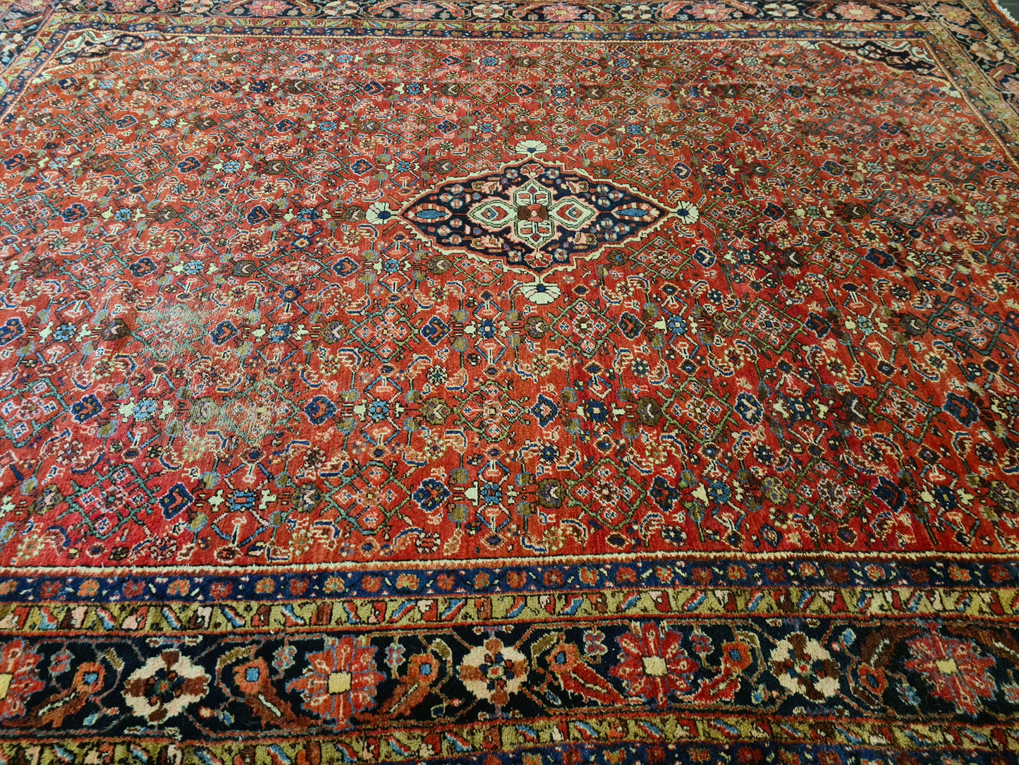 Antiker Handgeknüpfter Perser Teppich Sarough Mahal Orientteppich Sammlerstück 360x270cm