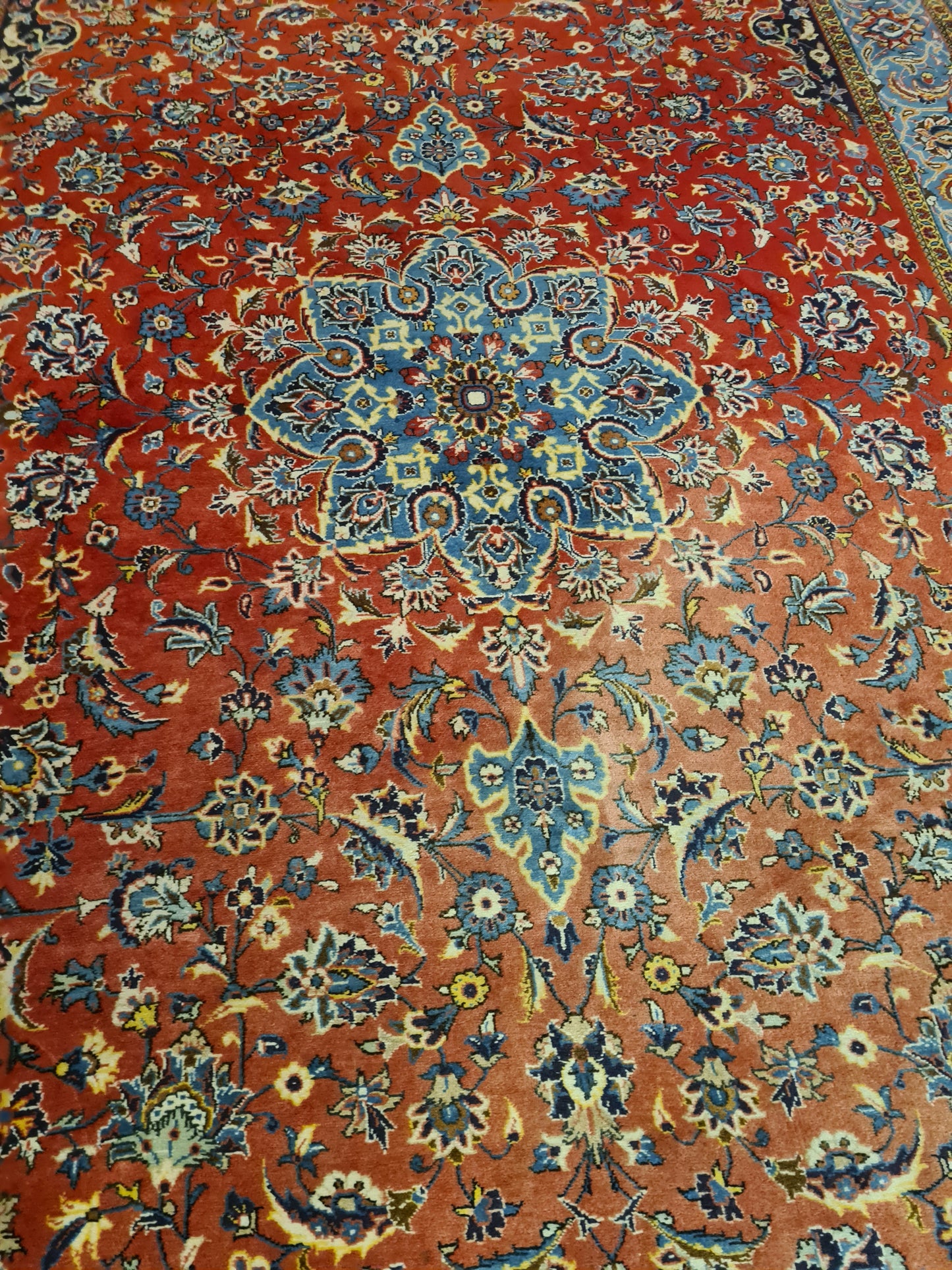 Königlicher Feiner Handgeknüpfter Perser Teppich Orientteppich Sarough 352x222cm