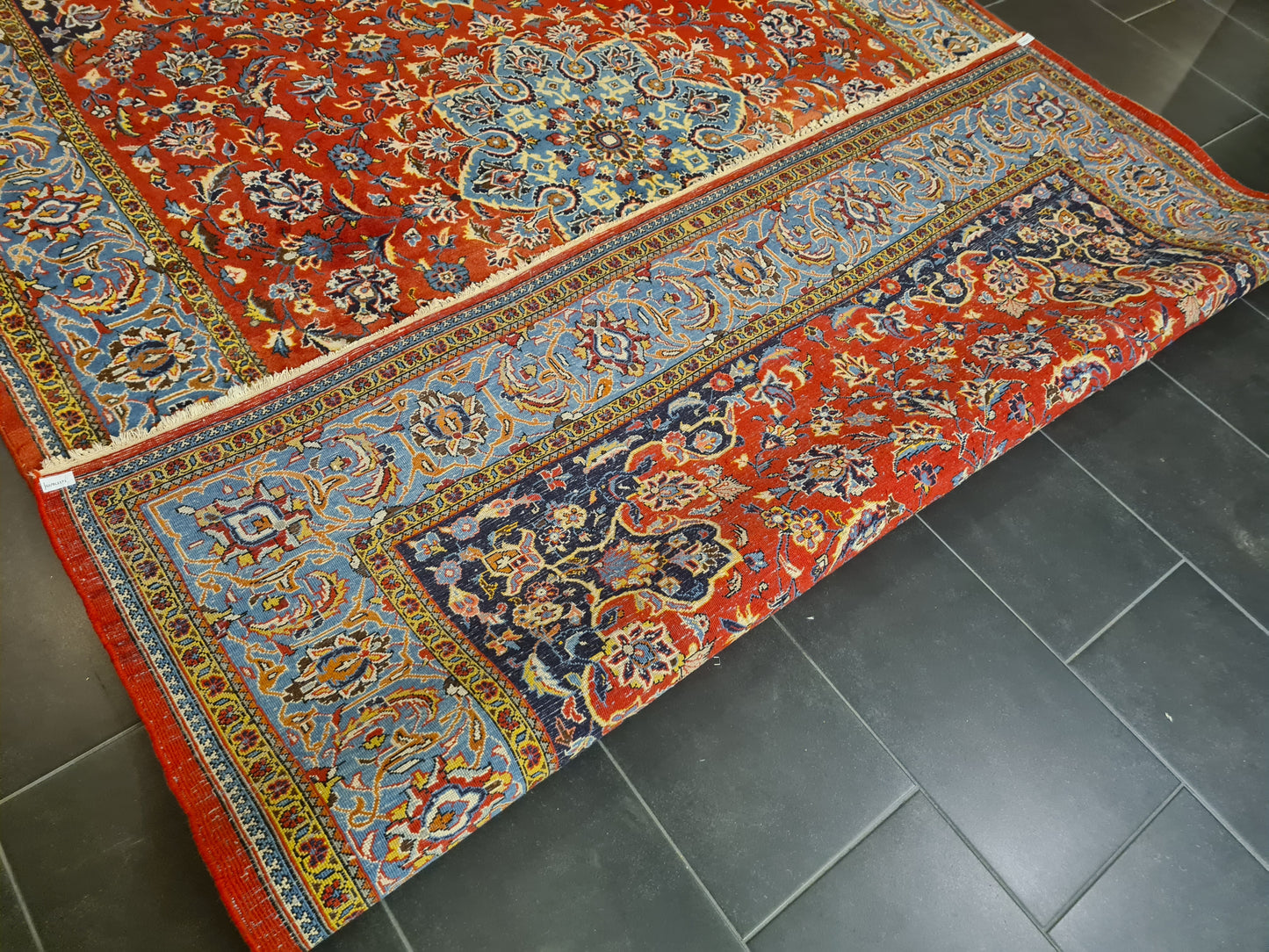 Königlicher Feiner Handgeknüpfter Perser Teppich Orientteppich Sarough 352x222cm