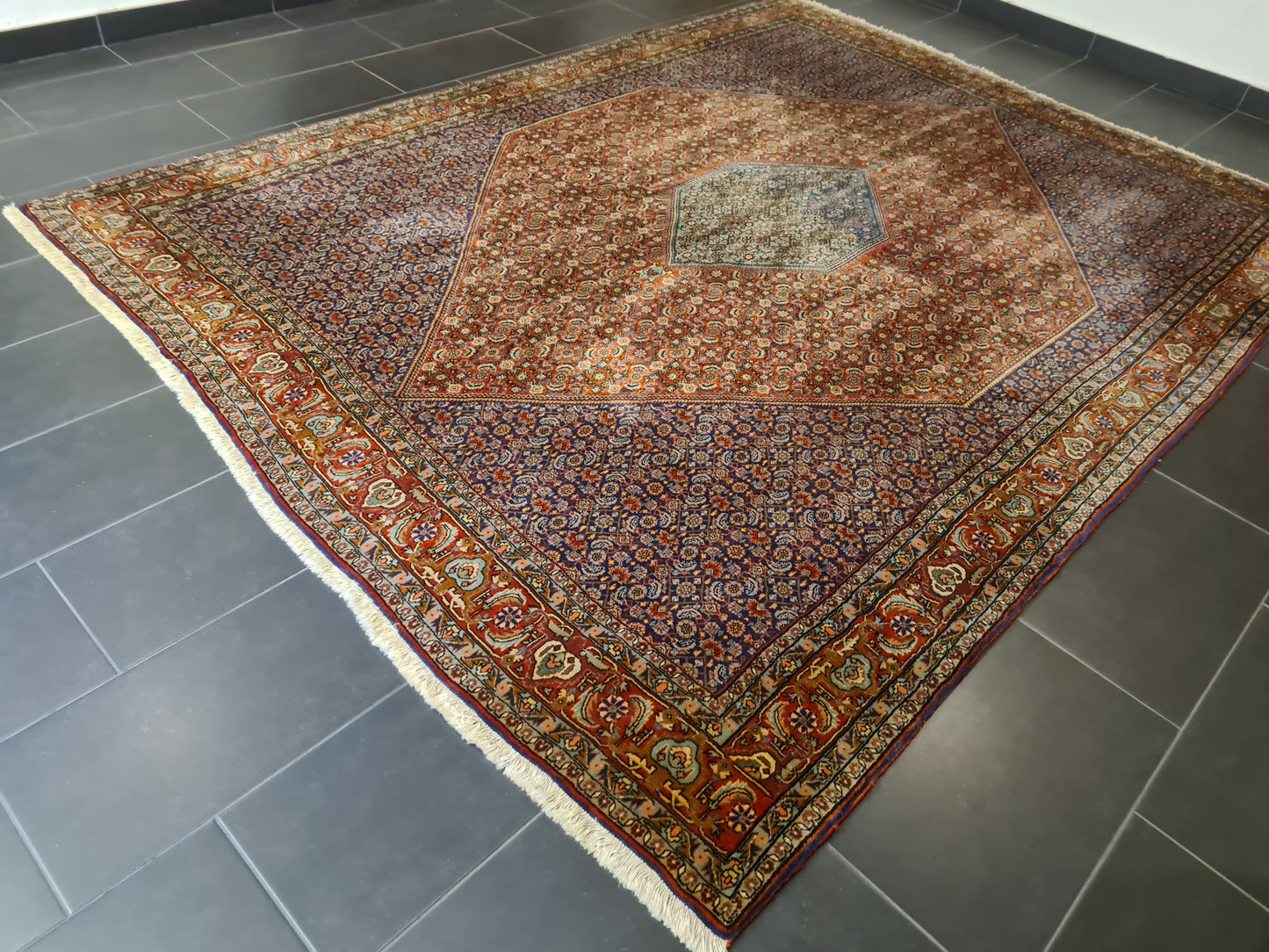 Königlicher Handgeknüpfter Palast Teppich Perser Bidjar Orientteppich 315x235cm