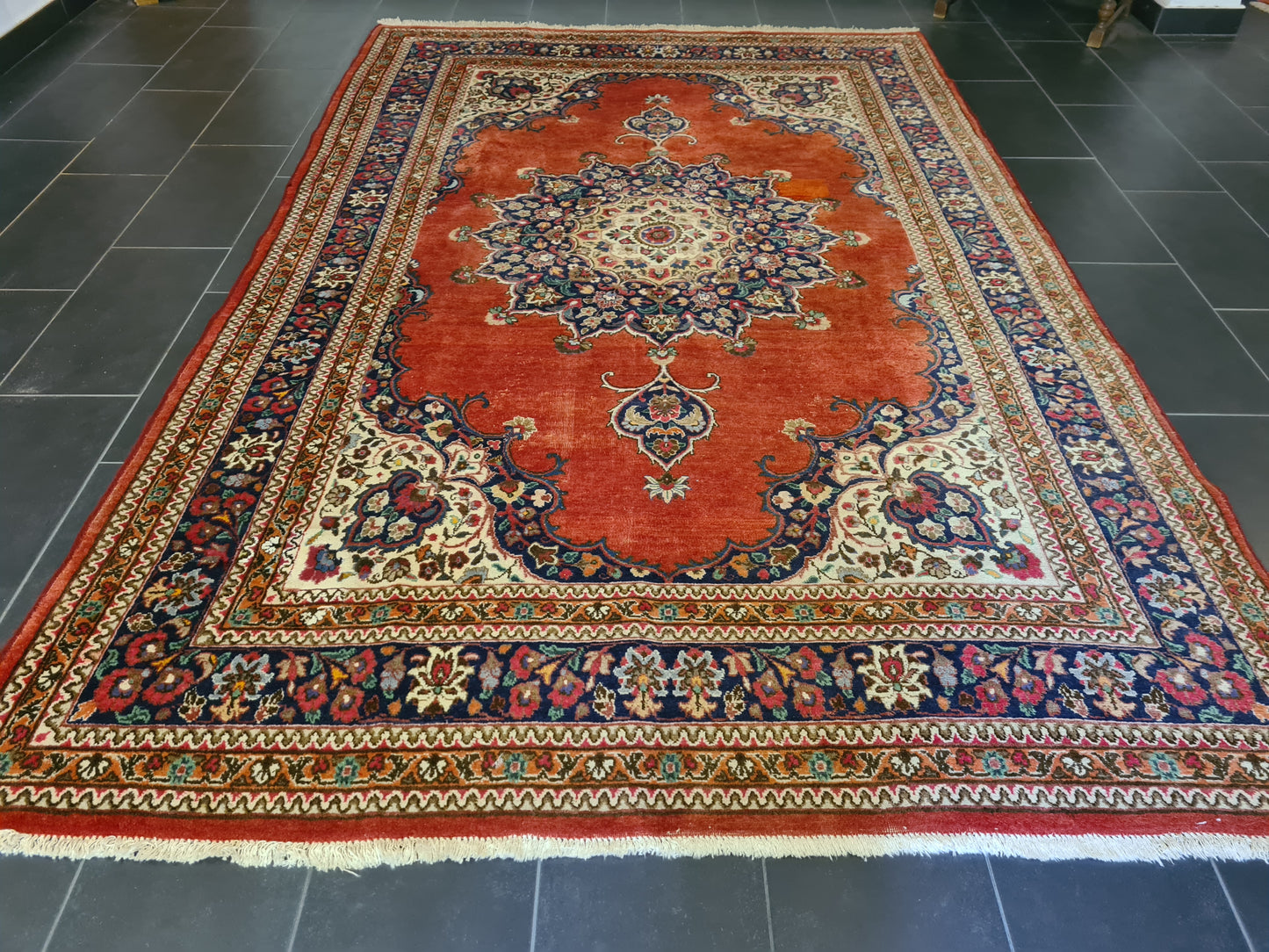 Prachtvoller Handgeknüpfter Perser Teppich Palast Orientteppich Täbris 322x208cm