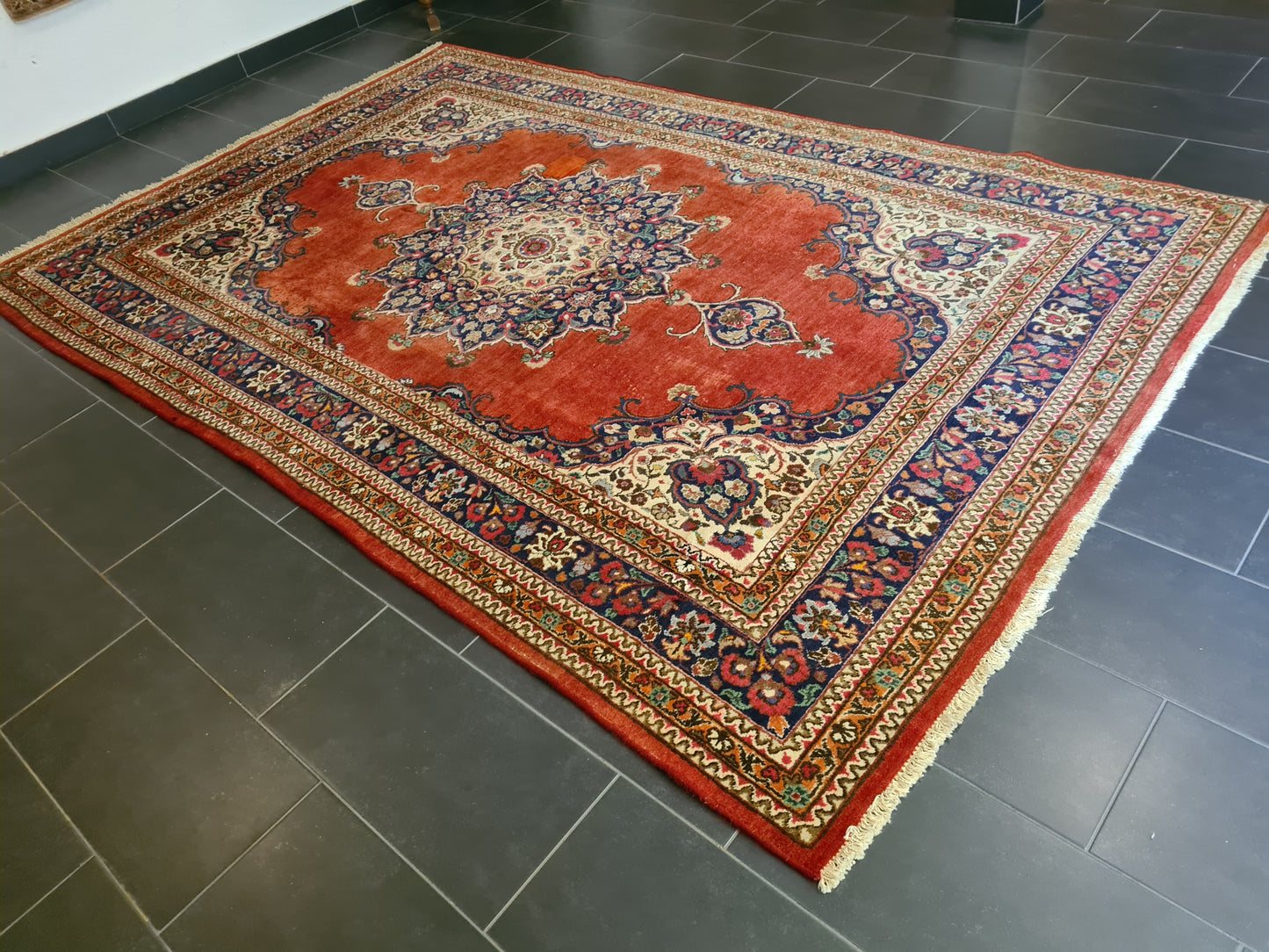 Prachtvoller Handgeknüpfter Perser Teppich Palast Orientteppich Täbris 322x208cm