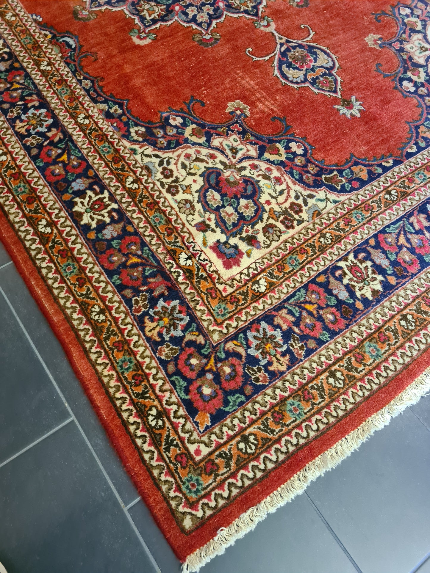 Prachtvoller Handgeknüpfter Perser Teppich Palast Orientteppich Täbris 322x208cm