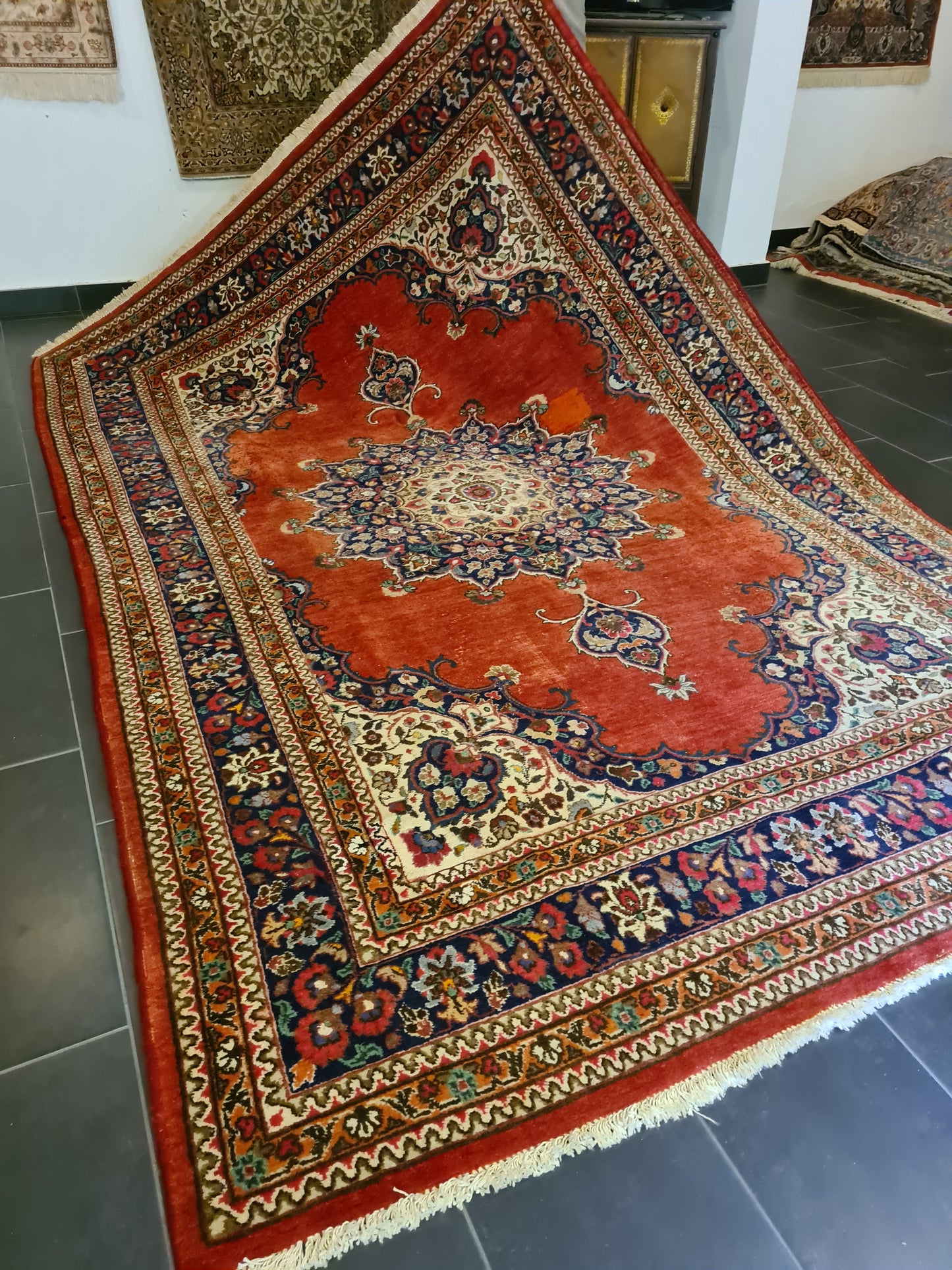 Prachtvoller Handgeknüpfter Perser Teppich Palast Orientteppich Täbris 322x208cm