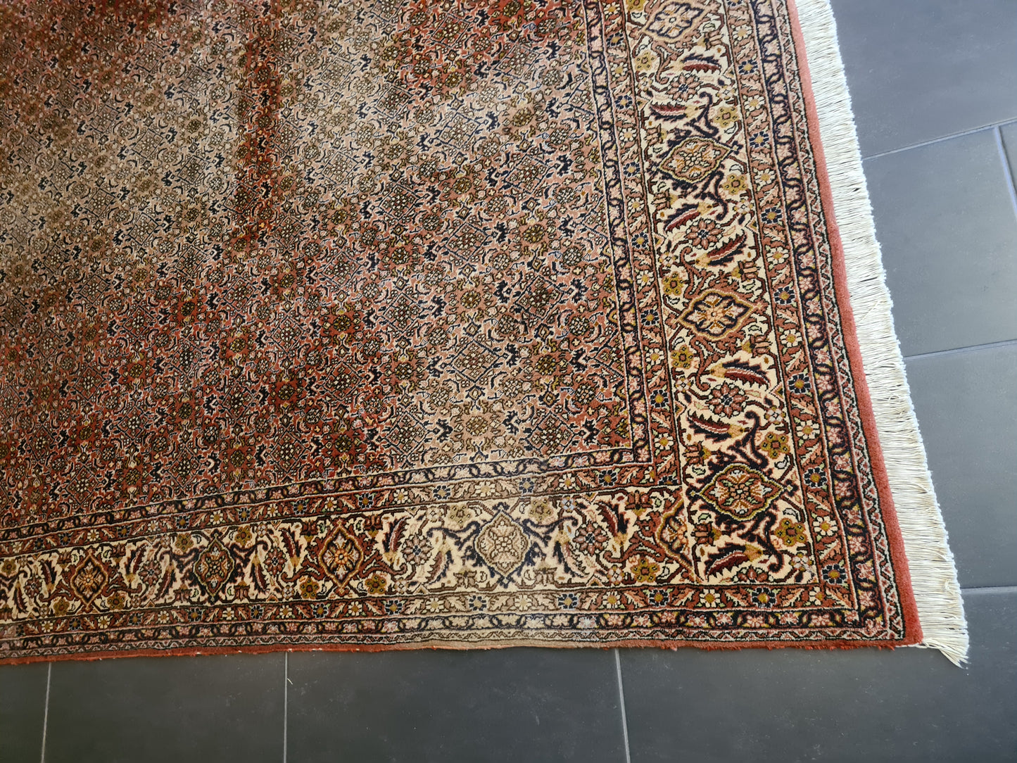 Edler Handgeknüpfter Perser Teppich Palast Orientteppich Bidjar 340x247cm