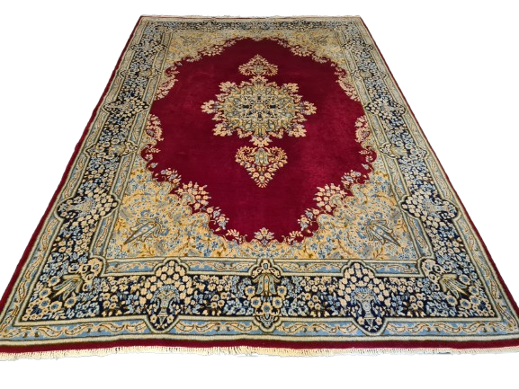 Prachtvoller Handgeknüpfter Perser Teppich Palast Orientteppich Kirman 335x225cm