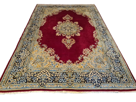 Prachtvoller Handgeknüpfter Perser Teppich Palast Orientteppich Kirman 335x225cm