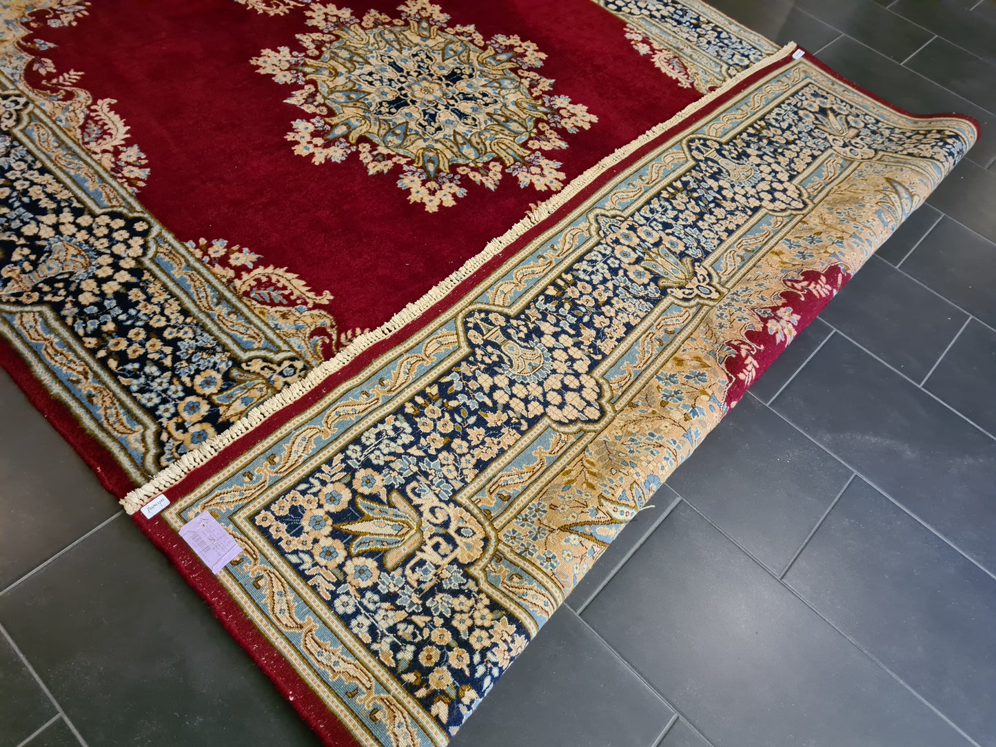 Prachtvoller Handgeknüpfter Perser Teppich Palast Orientteppich Kirman 335x225cm