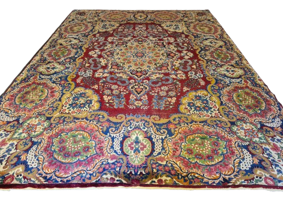 Prachtvoller Handgeknüpfter Perser Teppich Palast Orientteppich Kirman 413x300cm