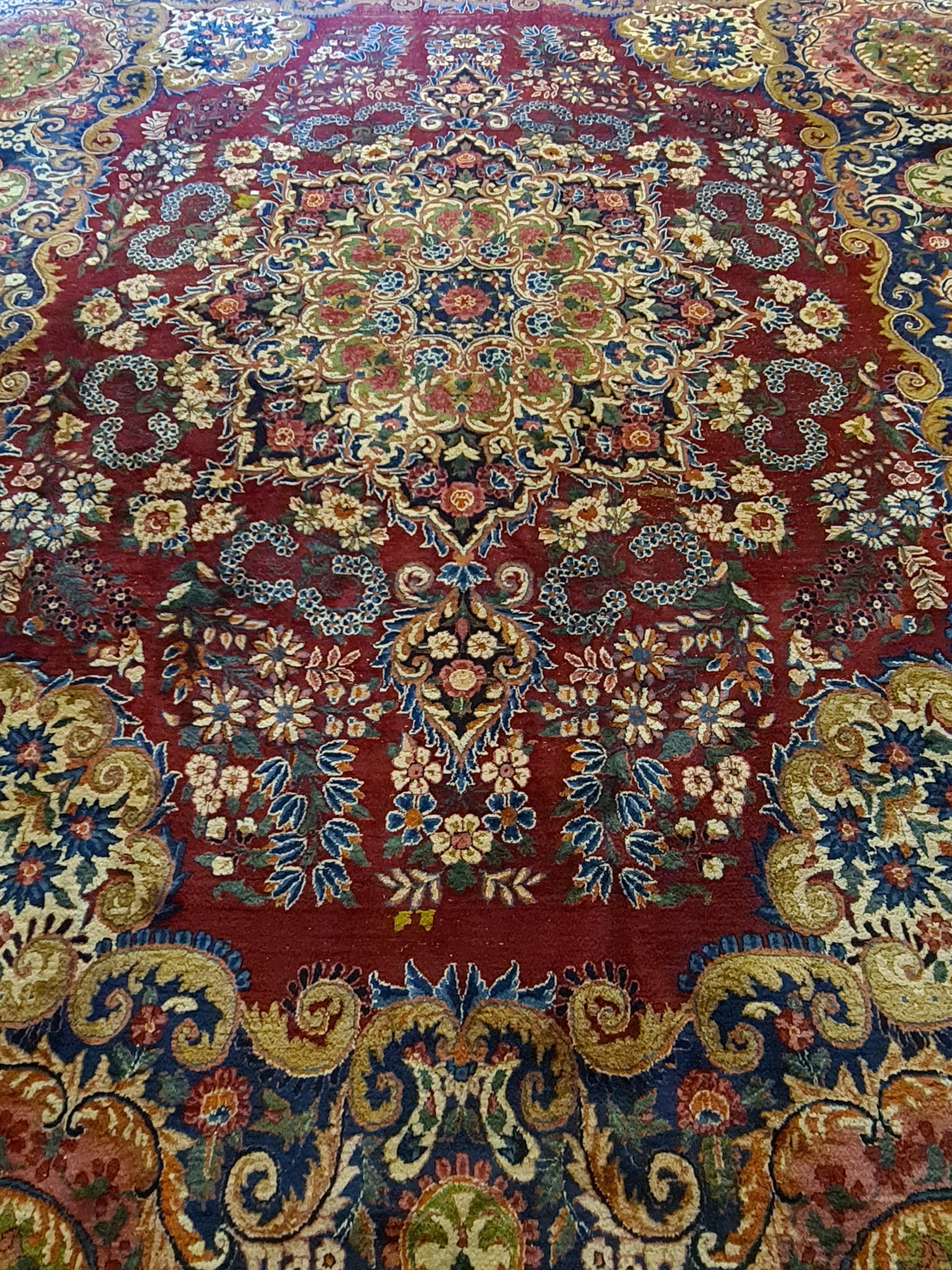 Prachtvoller Handgeknüpfter Perser Teppich Palast Orientteppich Kirman 413x300cm