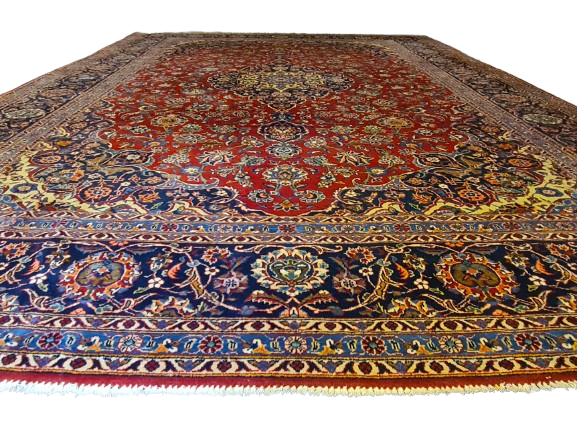 Prachtvoller Handgeknüpfter Perser Teppich Palast Orientteppich Keshan 390x270cm