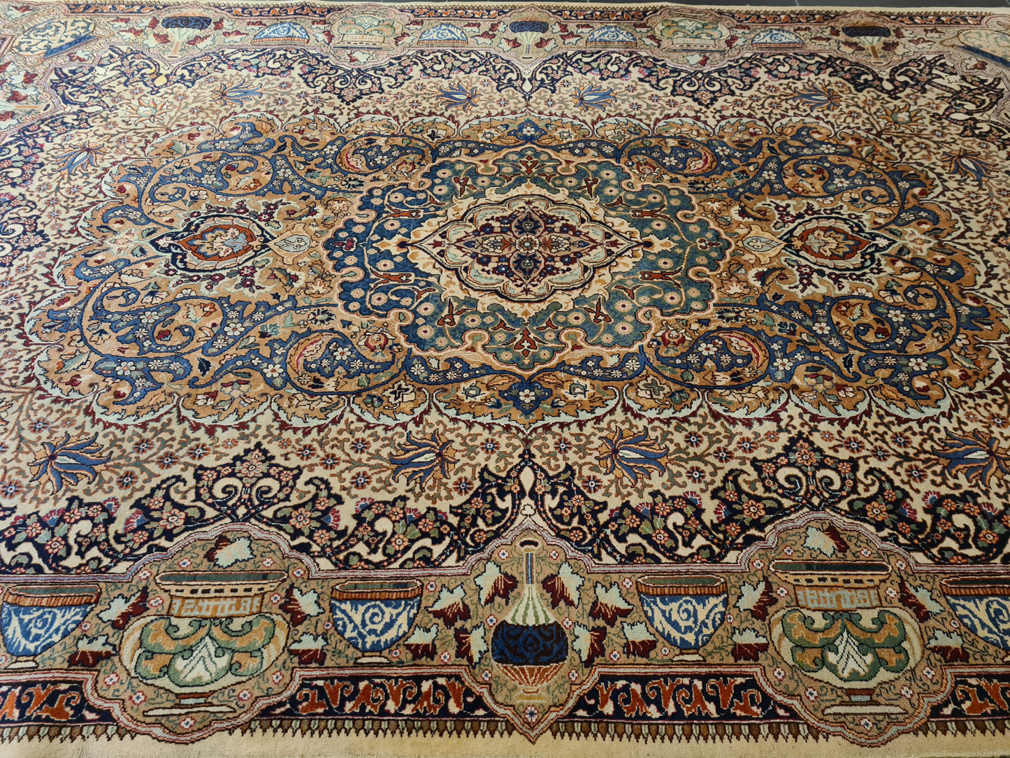 Handgeknüpfter schöner Orientteppich Kashmar 305x200cm