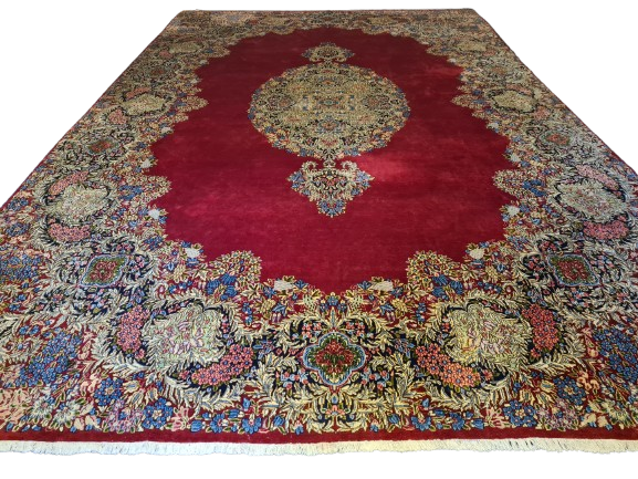 Handgeknüpfter Palast Teppich Kirman Orientteppich 530x350cm