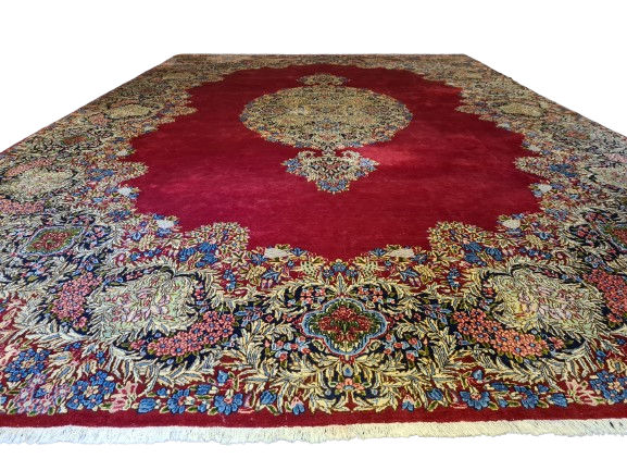 Handgeknüpfter Palast Teppich Kirman Orientteppich 530x350cm