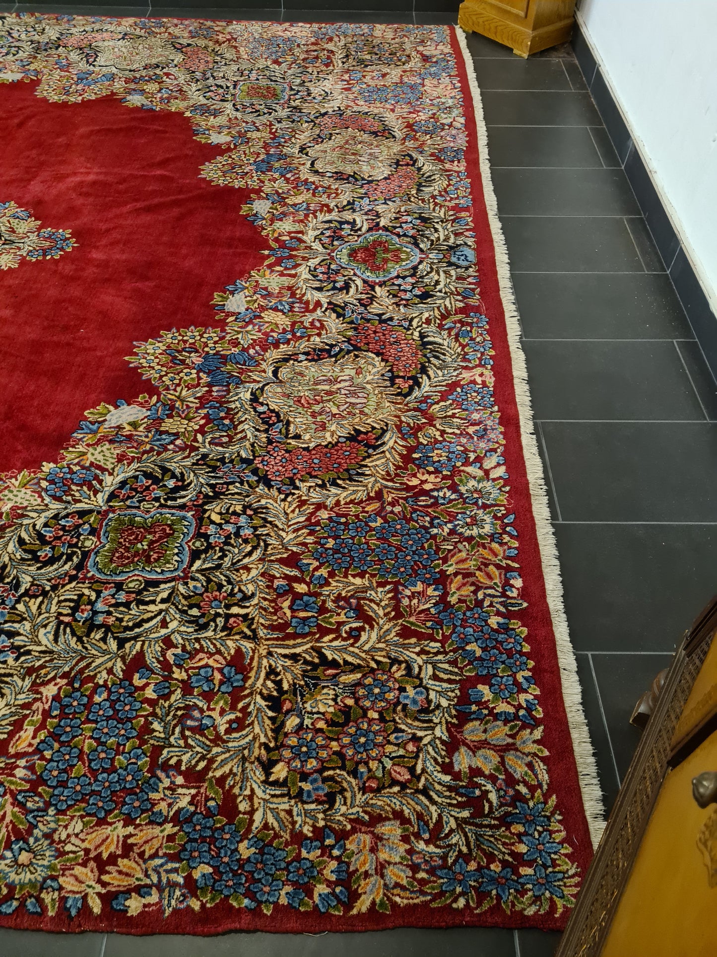 Handgeknüpfter Palast Teppich Kirman Orientteppich 530x350cm