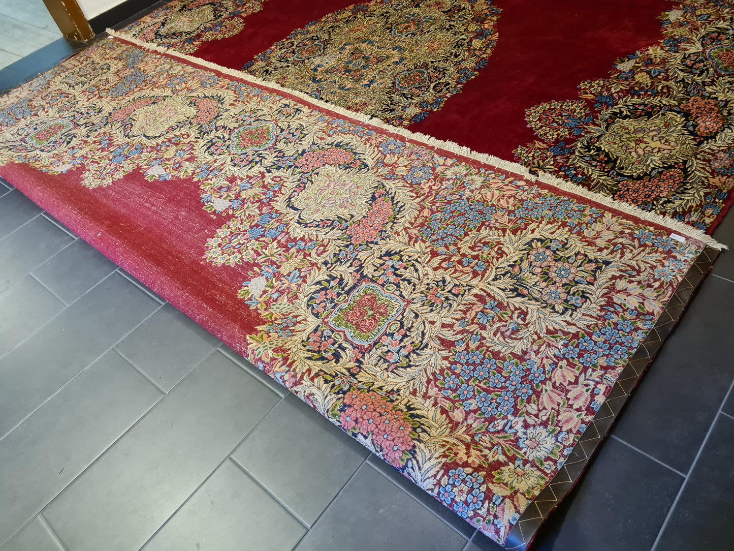 Handgeknüpfter Palast Teppich Kirman Orientteppich 530x350cm