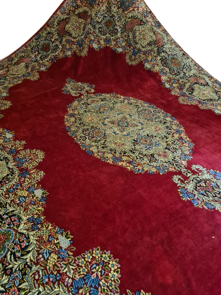 Handgeknüpfter Palast Teppich Kirman Orientteppich 530x350cm