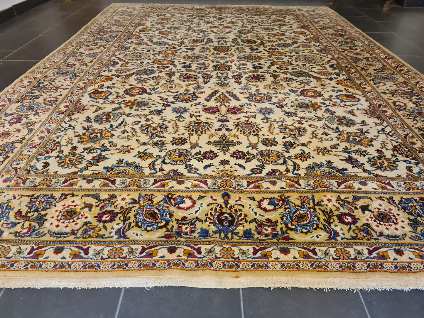 Perser Teppich Orientteppich Keshan Palastteppich fein handgeknüpft 355x243cm