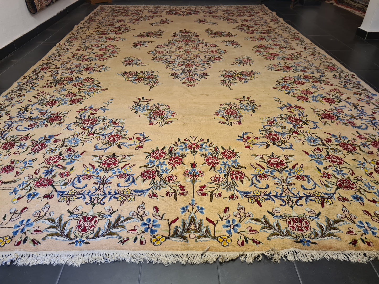 Perser Teppich Orientteppich Kirman Palastteppich handgeknüpft fein 500x305cm