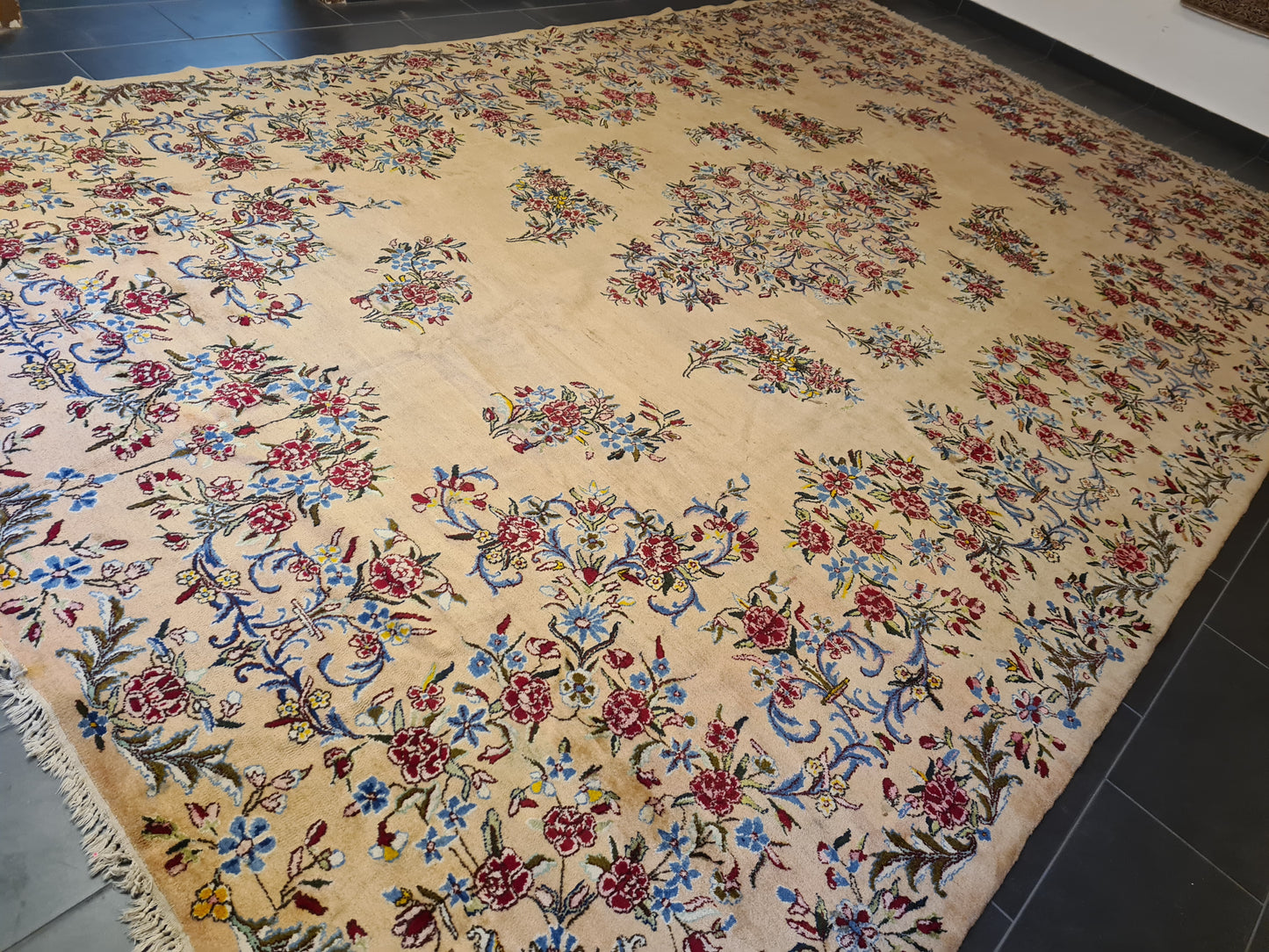 Perser Teppich Orientteppich Kirman Palastteppich handgeknüpft fein 500x305cm