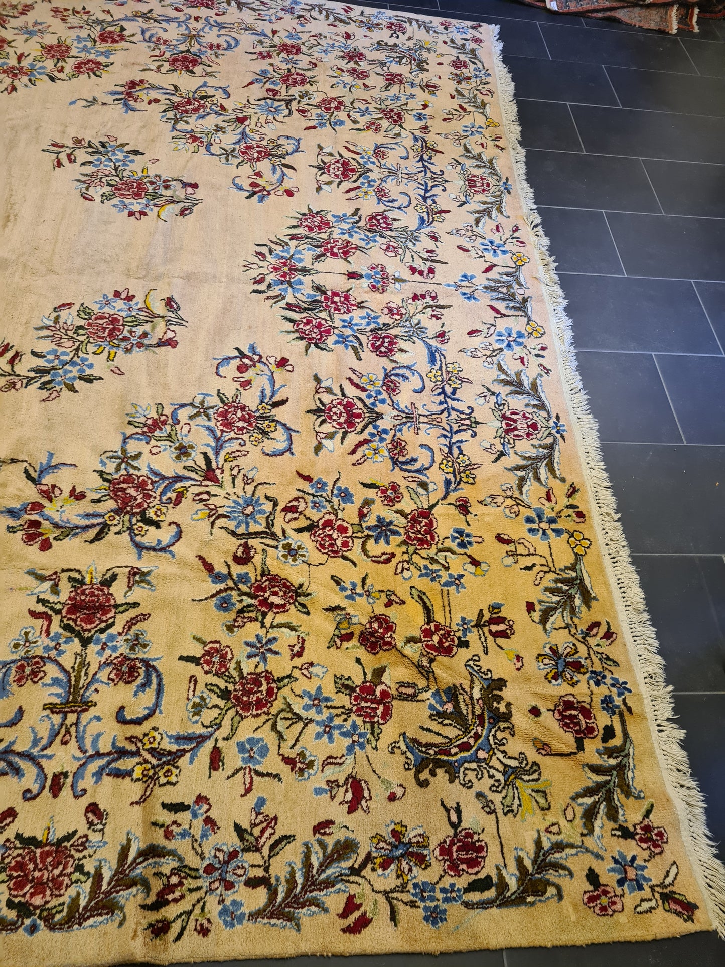 Perser Teppich Orientteppich Kirman Palastteppich handgeknüpft fein 500x305cm