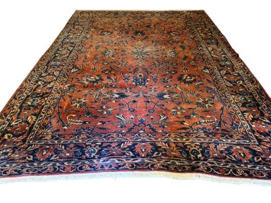 Teppich US Sarough Orientteppich Reimport fein antik 296x204cm