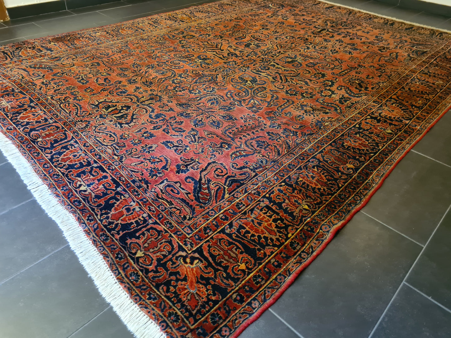 US Sarough Orientteppich Reimport Sammlerstück antik 366x266cm