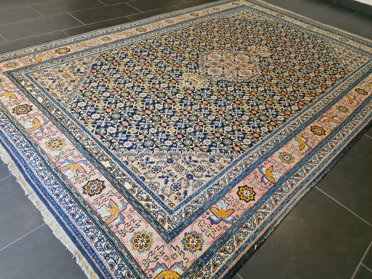 Perser Teppich Orientteppich Täbriz handgeknüpft fein 300x200cm