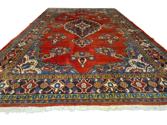 Perser Teppich Orientteppich Täbris handgeknüpft fein antik 342x213cm