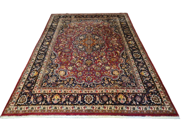 Perser Teppich Orientteppich Perserteppich Meshad handgeknüpft fein 344x249cm