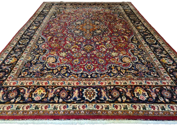 Perser Teppich Orientteppich Perserteppich Meshad handgeknüpft fein 344x249cm