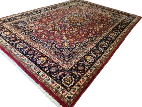 Perser Teppich Orientteppich Perserteppich Meshad handgeknüpft fein 344x249cm