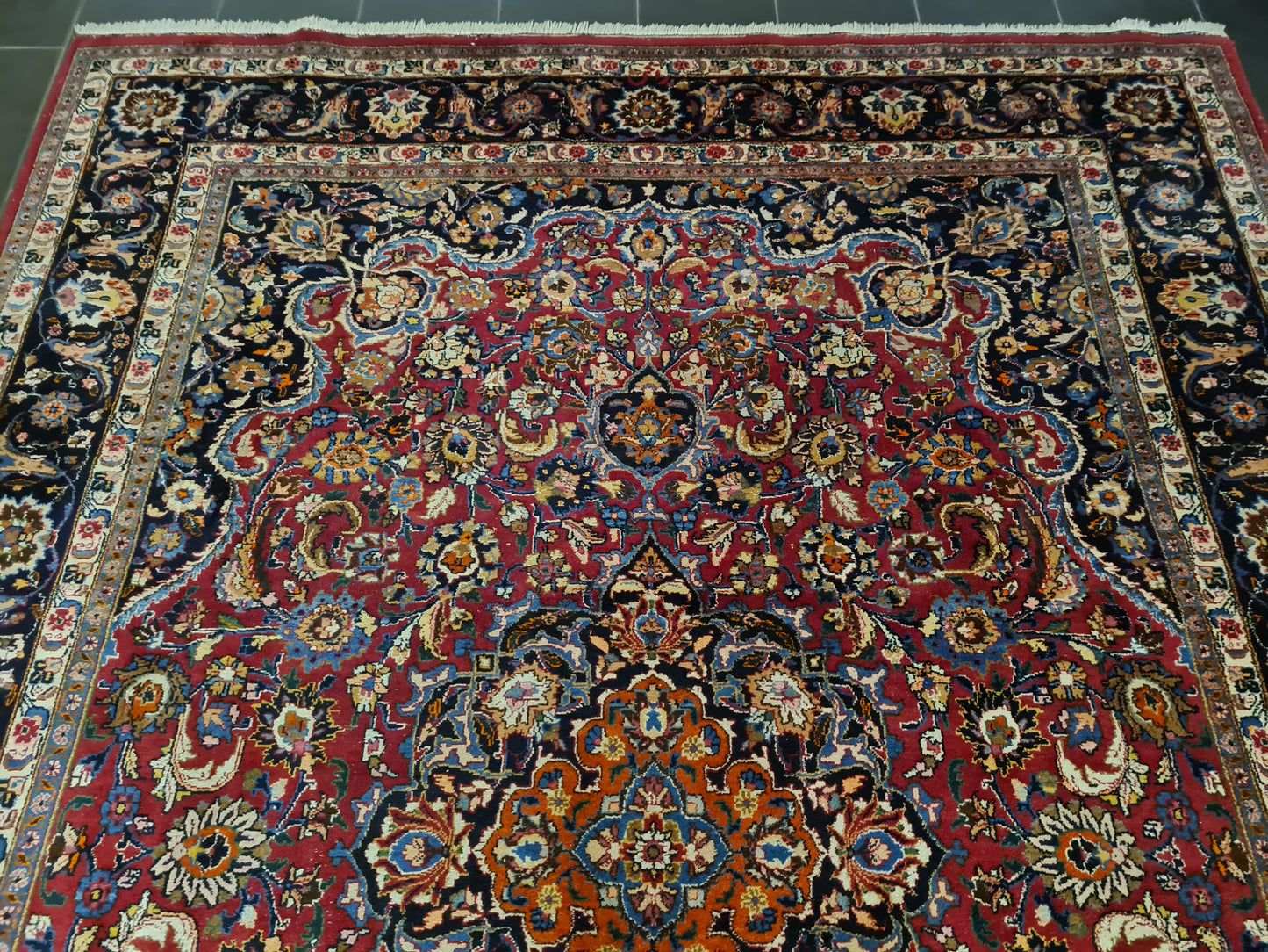 Perser Teppich Orientteppich Perserteppich Meshad handgeknüpft fein 344x249cm