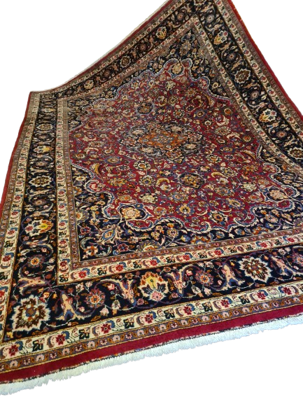 Perser Teppich Orientteppich Perserteppich Meshad handgeknüpft fein 344x249cm