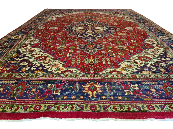 Orientteppich Täbris Teppich antik fein handgeknüpft 346x243cm