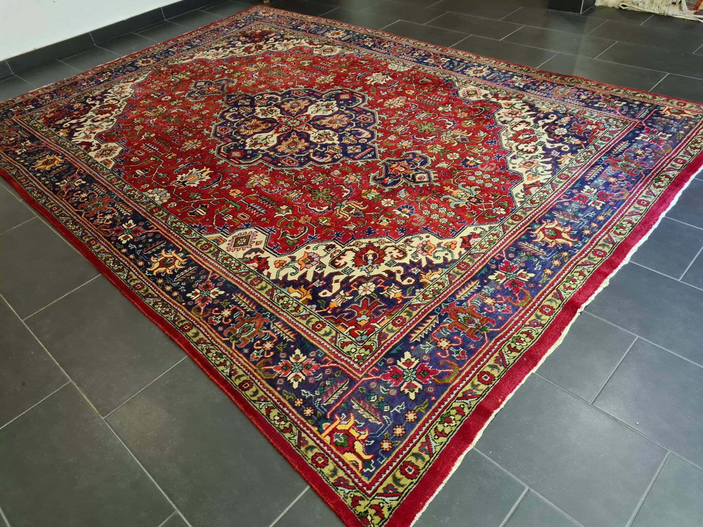 Orientteppich Täbris Teppich antik fein handgeknüpft 346x243cm