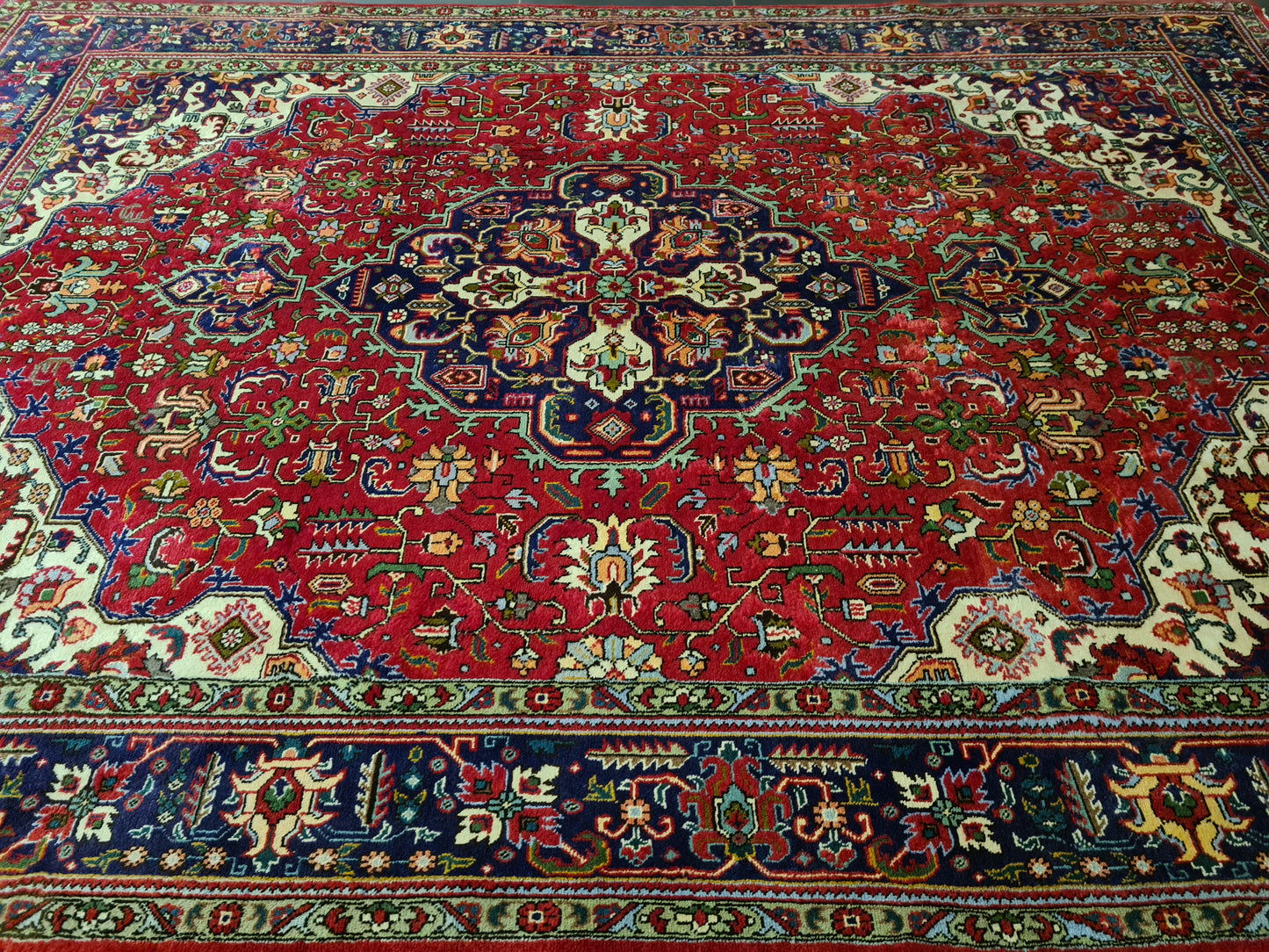 Orientteppich Täbris Teppich antik fein handgeknüpft 346x243cm